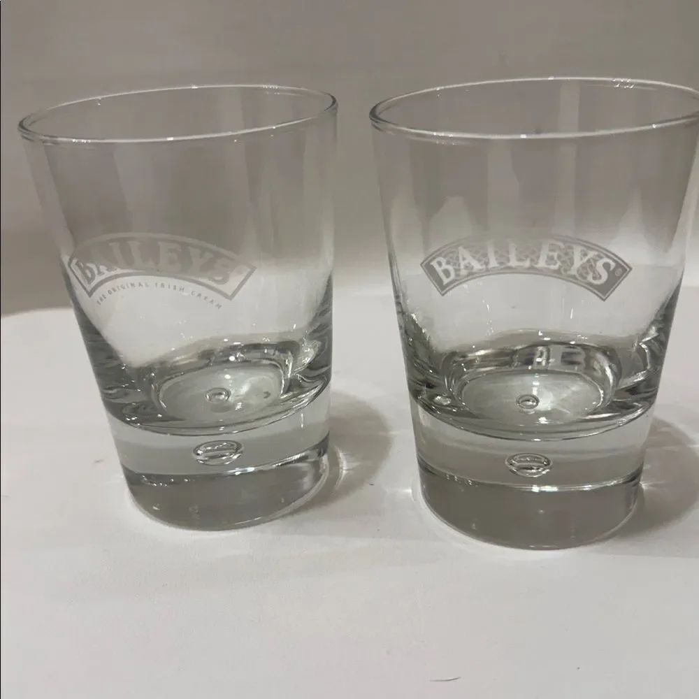 Baileys Irish Cream Liquor Rocks Glasses Drinking Dining Home Bar Cocktail Set 2